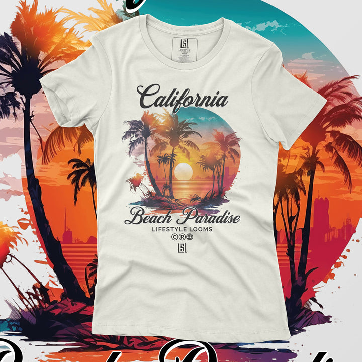 GRAPHIC T-SHIRT CALIFORNIA BEACH FOR WOMEN