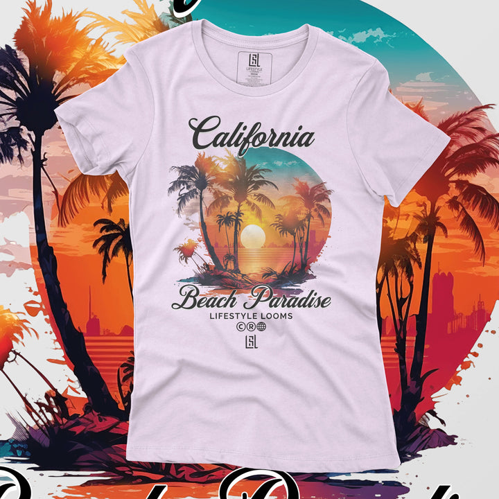 GRAPHIC T-SHIRT CALIFORNIA BEACH FOR WOMEN