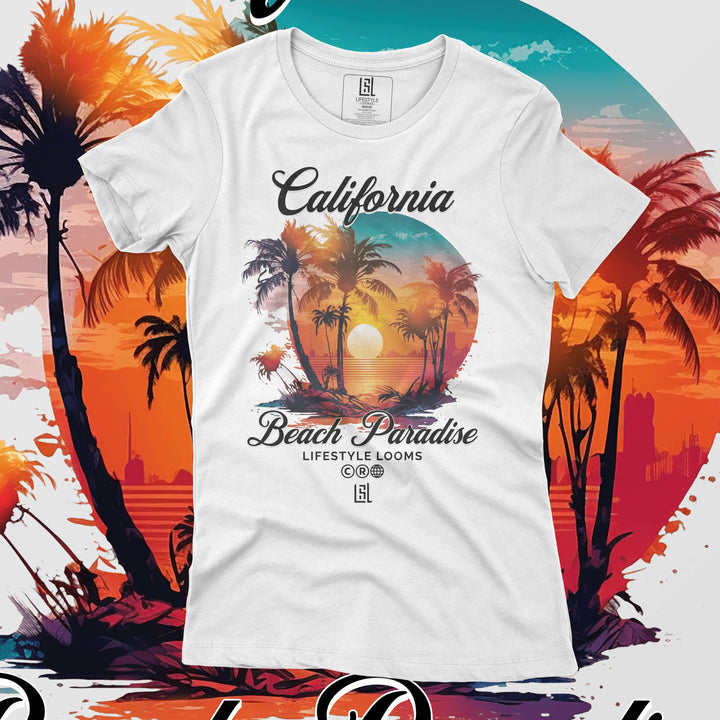 GRAPHIC T-SHIRT CALIFORNIA BEACH FOR WOMEN