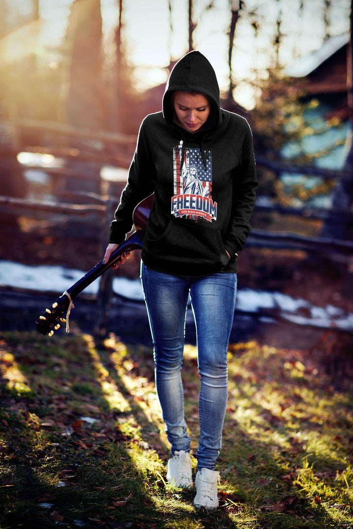 Graphic Hoodie Freedom for Women