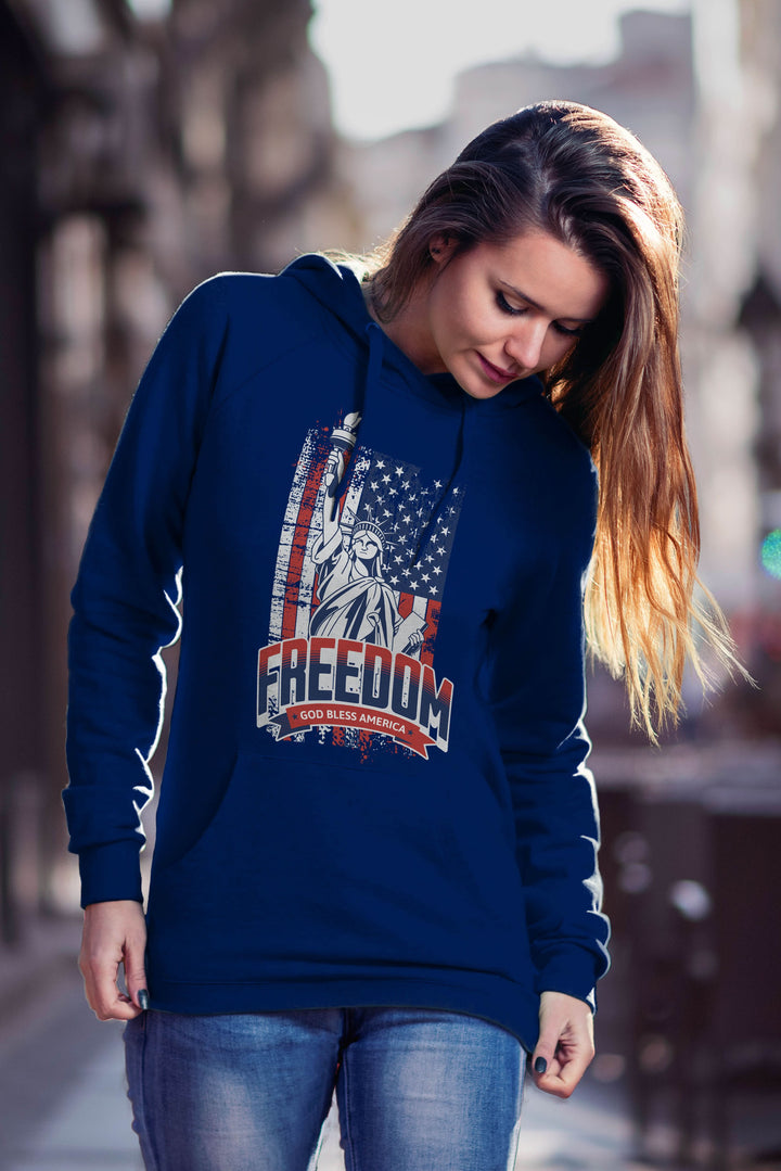 Graphic Hoodie Freedom for Women