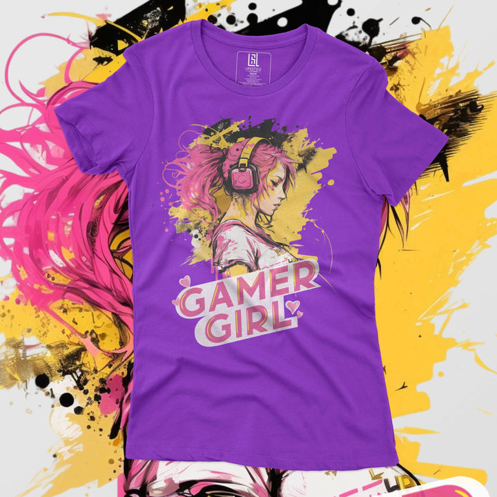 GRAPHIC T-SHIRT GAMER GIRL FOR WOMEN