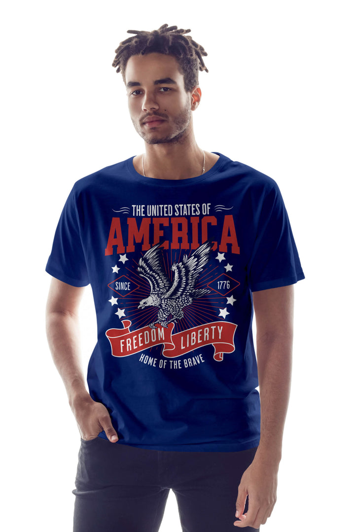 Graphic T-Shirt Home of the Brave for Men