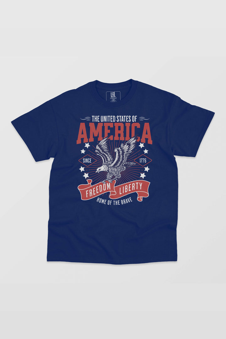 Graphic T-Shirt Home of the Brave for Men