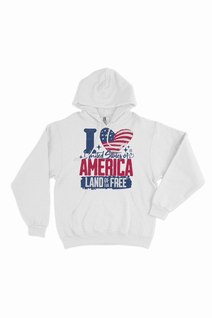 Graphic Hoodie I Love America for Men