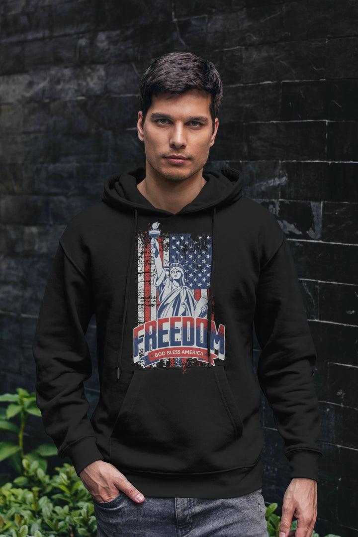 Graphic Hoodie Freedom for Men