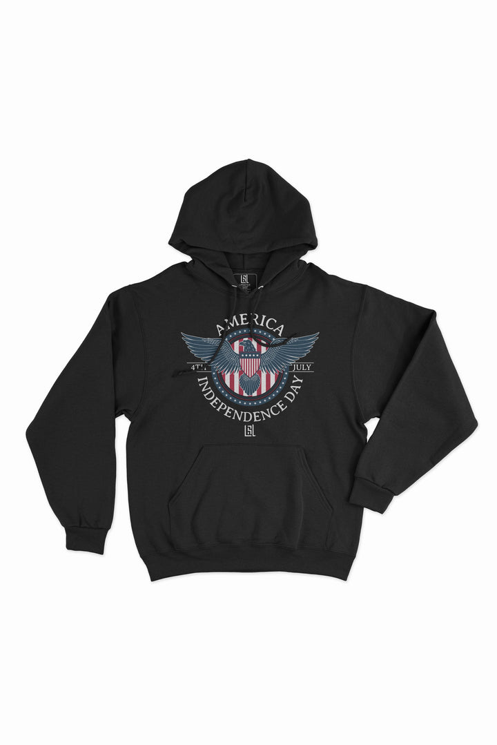 Graphic Hoodie American Eagle Badge for Women