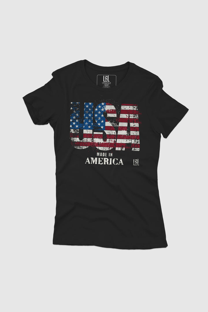 Graphic T-Shirt Made in USA for Women