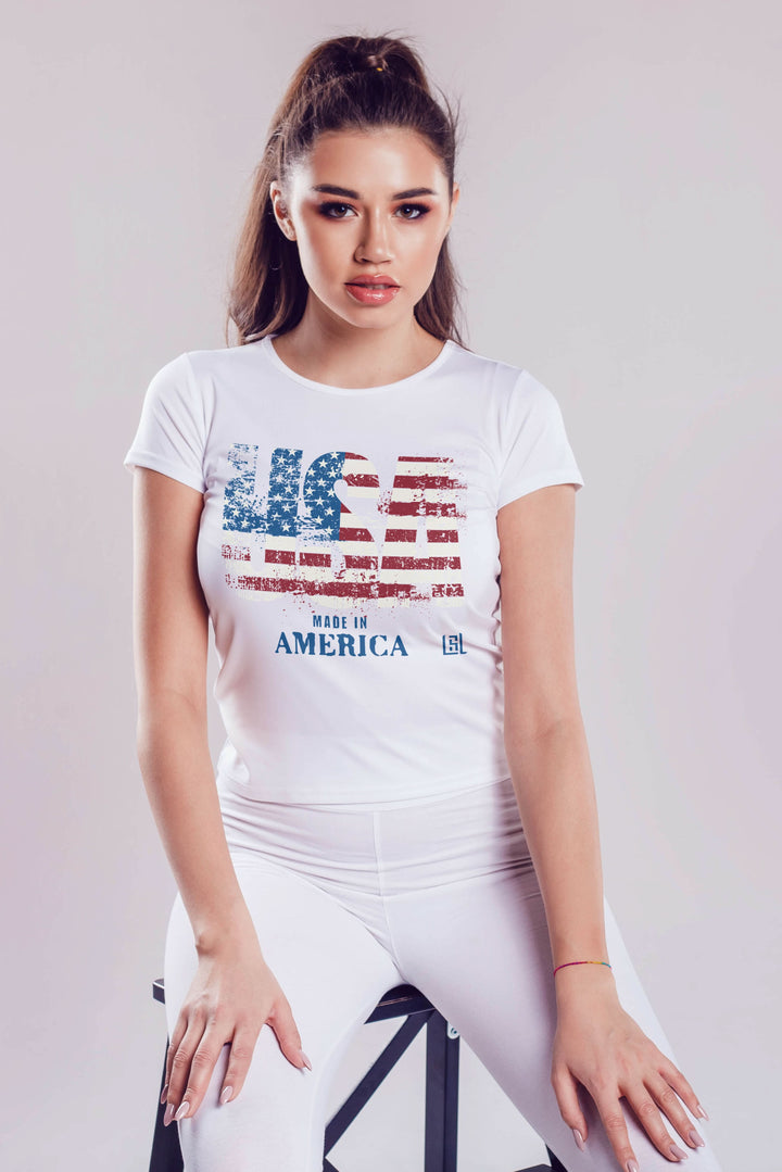 Graphic T-Shirt Made in USA for Women