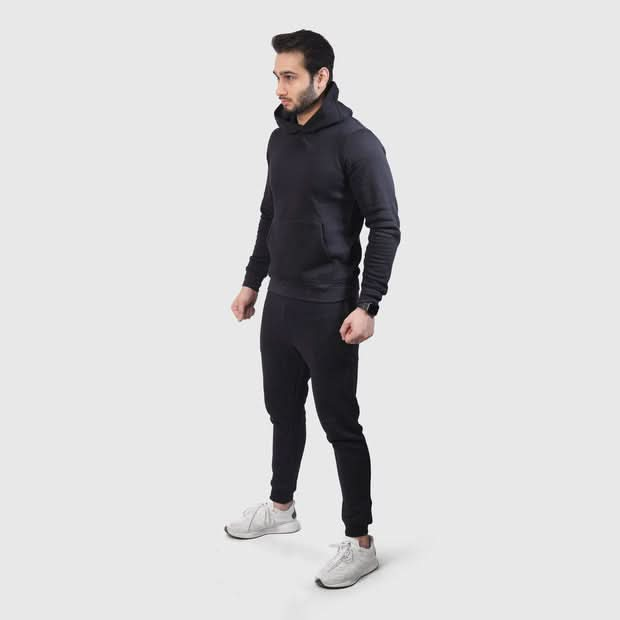 Black Premium Pullover Tracksuit