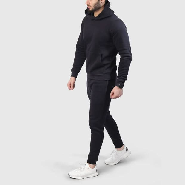 Black Premium Pullover Tracksuit