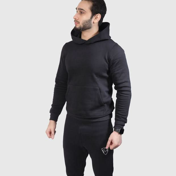 Black Premium Pullover Tracksuit