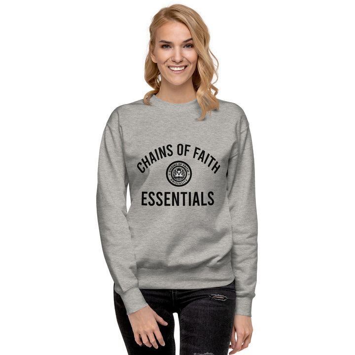 Essentials Chains of Faith Heather Grey Sweatshirt 3