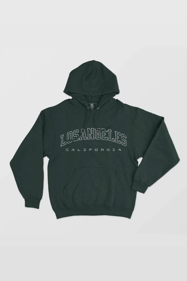 Los Angeles CA Back to College Hoodie for Men and Women