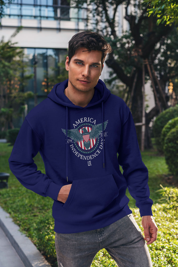 Graphic Hoodie American Eagle Badge for Men