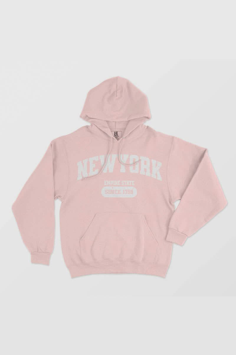 NEW YORK EMPIRE STATE BACK TO COLLEGE HOODIE FOR MEN AND WOMEN