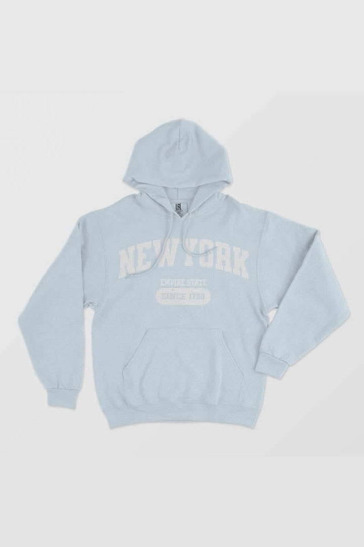 NEW YORK EMPIRE STATE BACK TO COLLEGE HOODIE FOR MEN AND WOMEN