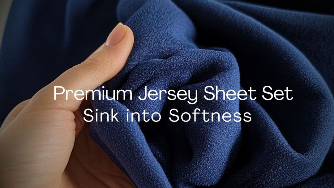 CVC Jersey Knit Sheet Set Soft Like T-Shirt Jersey 4 Piece Fits Upto 18 Inches