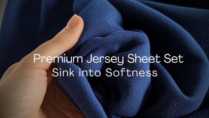 CVC Jersey Knit Sheet Set Soft Like T-Shirt Jersey 4 Piece Fits Upto 18 Inches