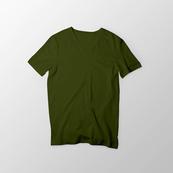 Mens Premium V-Neck T Shirt 100% Combed Cotton